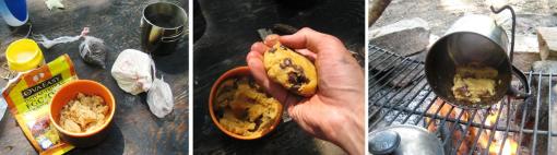 Gluten-free cookies, baked while camping!
